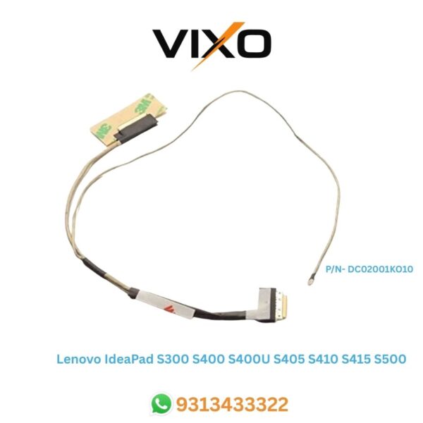 Lenovo IdeaPad S300  S400  S400U  S405  S410  S415  S500 Laptop LED LCD Display Cable P/N- DC02001KO10  DC02001SE10