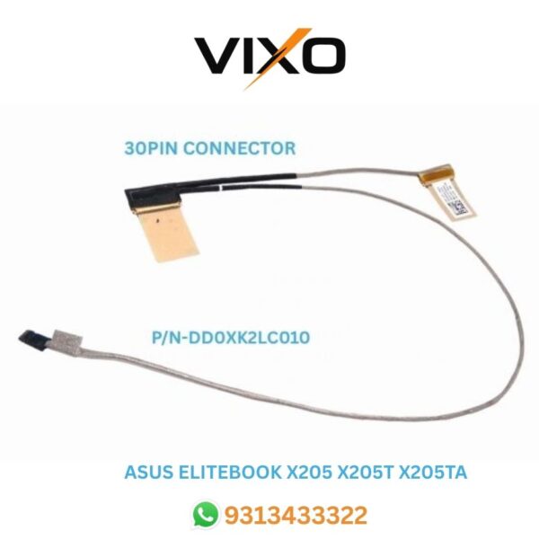 VIXO ASUS ELITEBOOK X205 X205T X205TA F205T F205TA LAPTOP LED LCD DISPLAY CABLE P/N- DD0XK2LC010 DD0XK2LC000