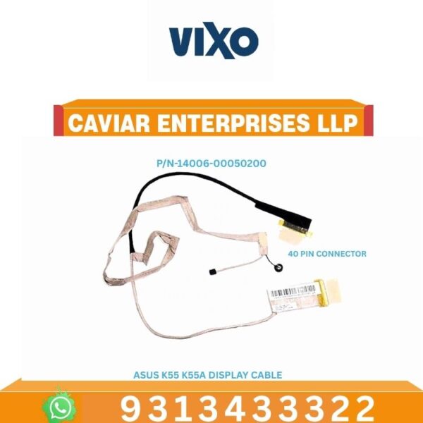VIXO ASUS K55 K55A K55V K55VM X55U X55A X55C LAPTOP LED LCD DISPLAY CABLE P/N-14006-00050200 DD0XJ3LC010