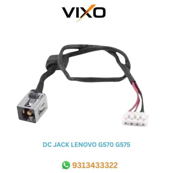 VIXO DC JACK LENOVO G570 G575 G450  G455 G460 G465  G470 G470AP G475 G560 G565 G580 G585  G770  G780  Y470  Y471A  Z560  Z565  U460  U460S with wire