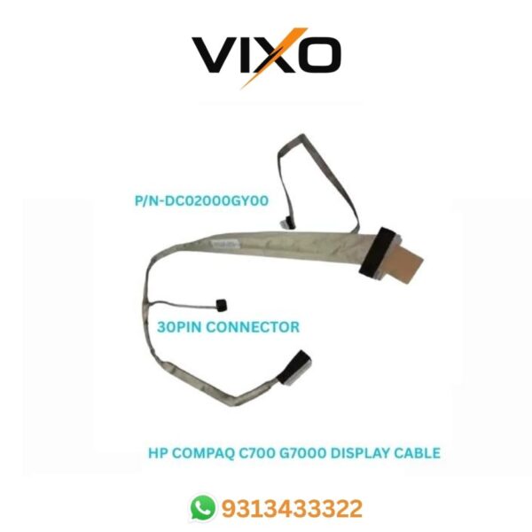 VIXO HP COMPAQ C700 G7000 C732EF C734TU DC02000GY00 LAPTOP LED LCD DISPLAY CABLE P/N-DC02000GY00