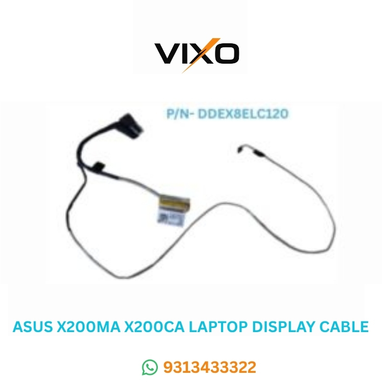 Untitled (750 x 750 px) - 2026-09-10T182709.104 VIXO ASUS X200MA X200CA Laptop LED LCD Display Cable P/N-DDEX8ELC120 30PIN CONNECTOR - Image 1