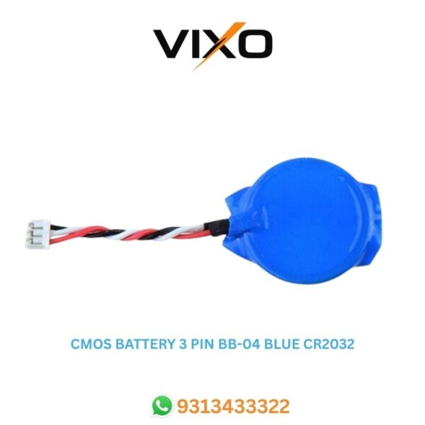 VIXO CMOS BATTERY CR2032 WITH 3PIN (BB-004) BLUE Minimum Order 10pcs