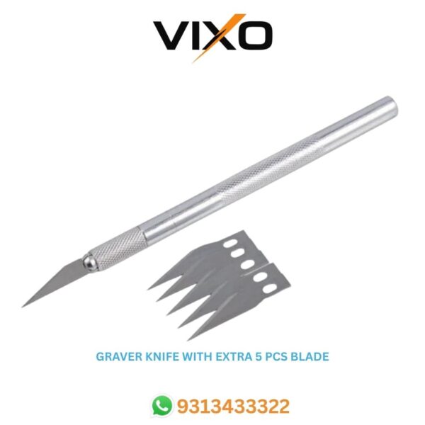 VIXO Graver Knife With Extra 5 pcs blade