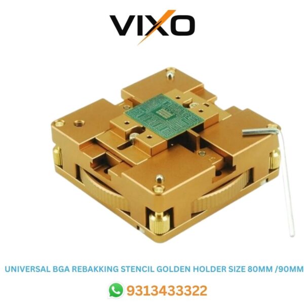 VIXO BGA Universal Magnet 80Mm 90Mm Reballing Station Stencil Holder Stencil Holder for CPU Golden Holder