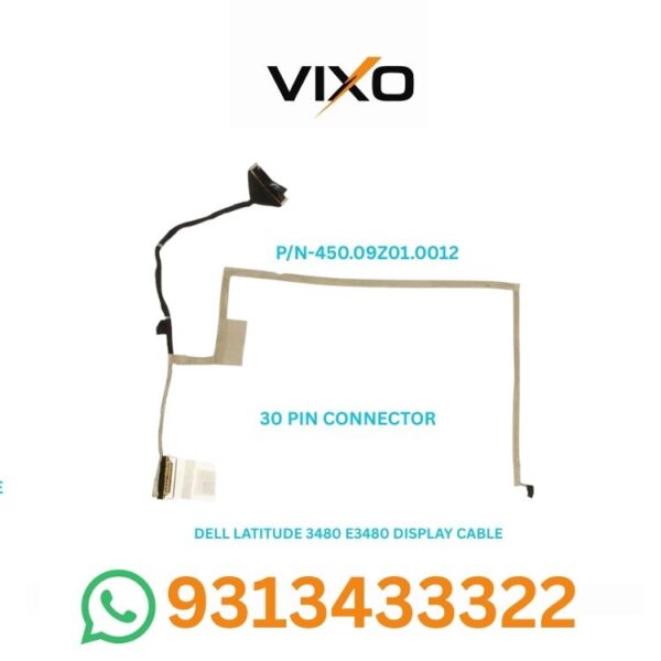 VIXO DELL LATITUDE 3480 E3480 LAPTOP LED LCD DISPLAY CABLE P/N- 450.09Z01.0012