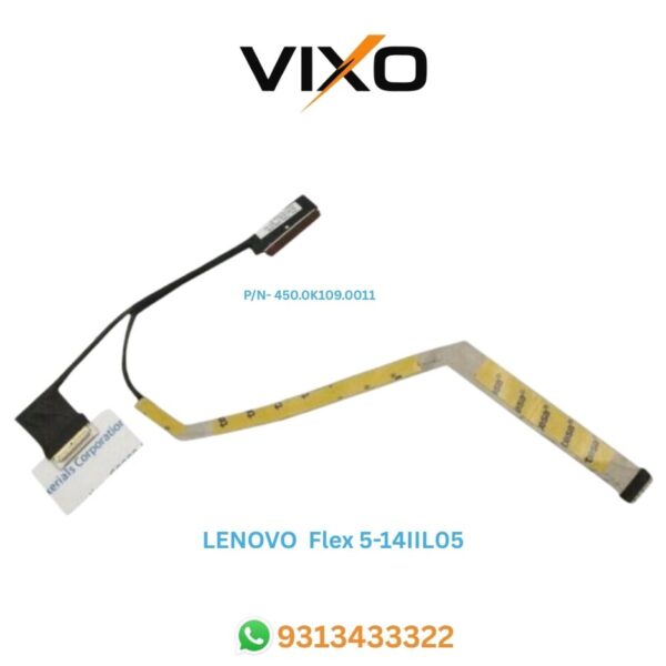 Lenovo Flex 5-14IIL05 Laptop LED LCD Display Cable P/N- 450.0K109.0011