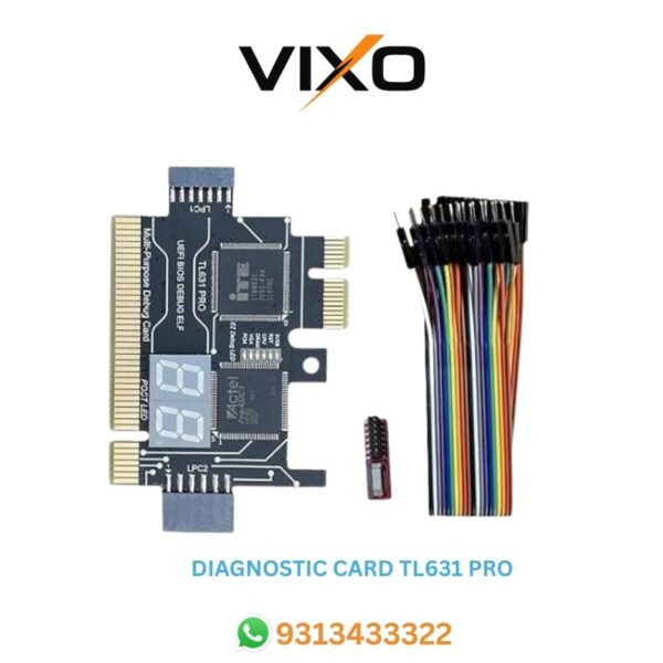 VIXO TL631 Pro Motherboard Analyzer Diagnostic Card PCI Mini PCI-E LPC Motherboard Tester Debug Cards for Laptop Desktop