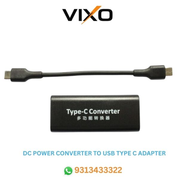 VIXO DC Power Converter to USB Type C Adapter Automatic Recognize Output 5V 3A 9V 3A 12V 2A 15V 2A 20V