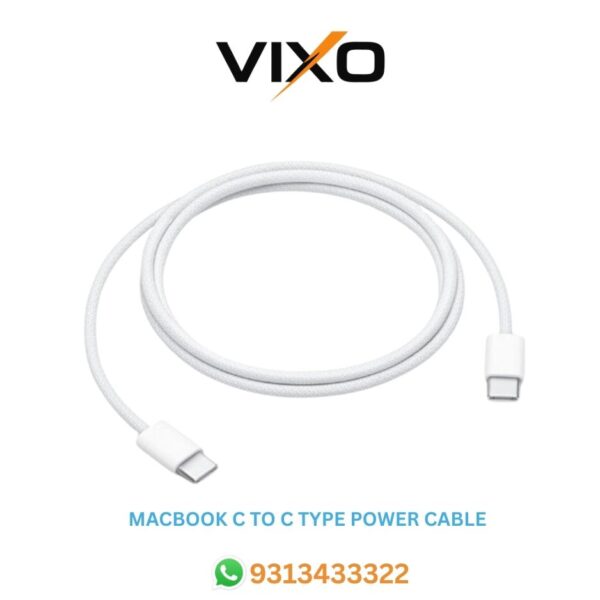 VIXO MACBOOK C to C Type Apple Power Adapter DC Cable for MacBook AIR 45W 65W 85W , Apple C Type 45W 65W 85W