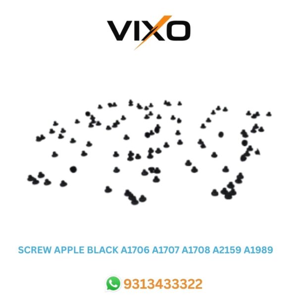 VIXO SCREW APPLE BLACK A1706 A1707 A1708 A2159 A1989 A1990 SET 100 PSC