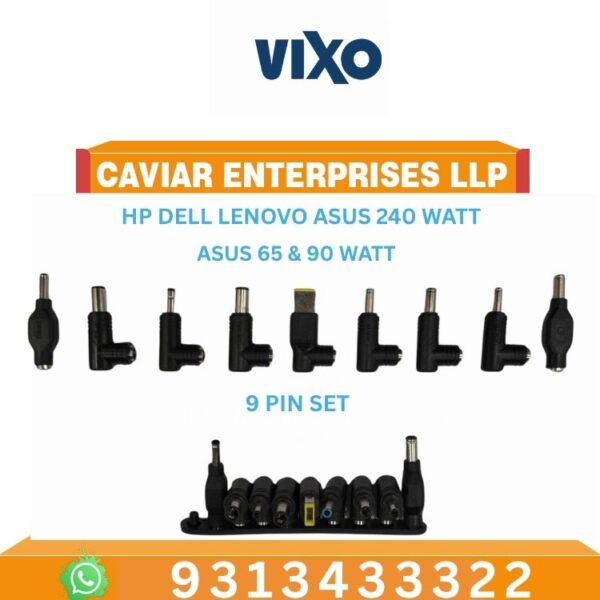 VIXO DC BIT 9 PINS SET HP DELL LENOVO ASUS 240 & 65 WATT