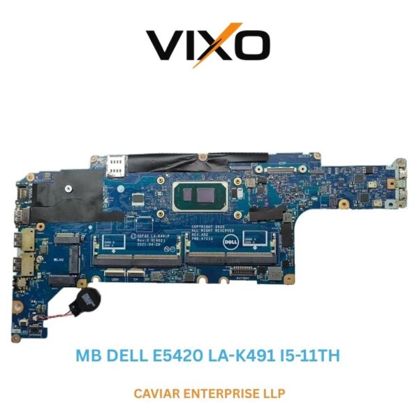 VIXO DELL E5420 LA-K491P I5 11TH LAPTOP MOTHERBOARD