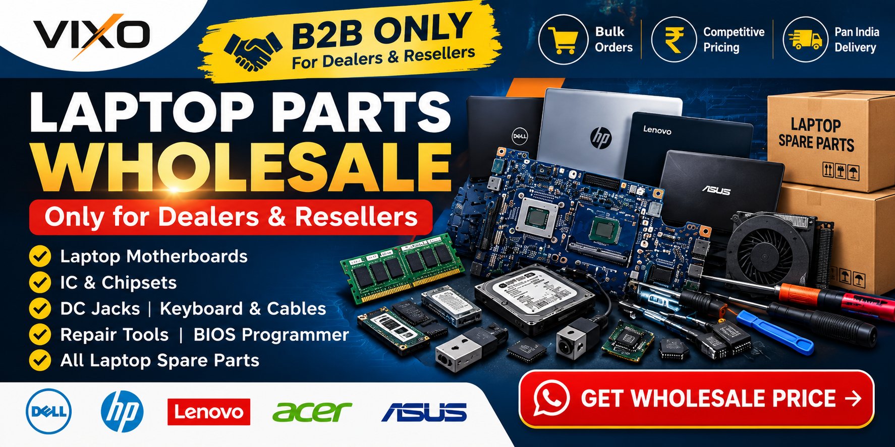 Laptop Parts Wholesale Banner